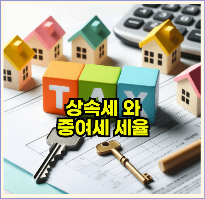 상속세와 증여세 다른점 세율정리
