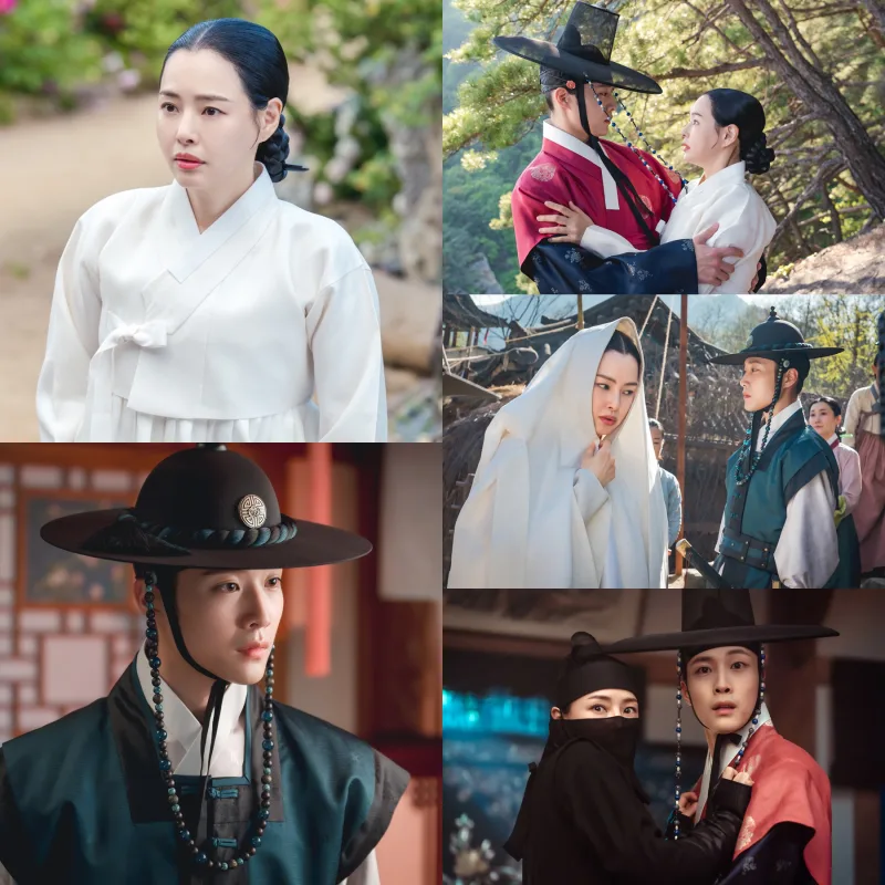 밤에 피는 꽃에서 한복을 입고 출연한 이하늬, 이종원 주요 장면