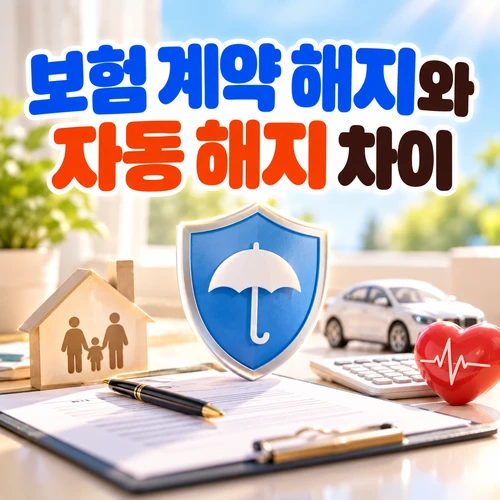 보험 계약 해지와 자동 해지 차이