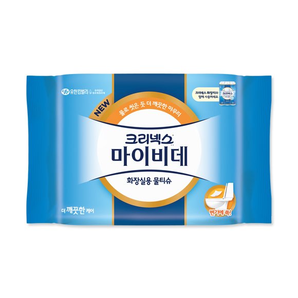 크리넥스 마이비데 화장실용 물티슈