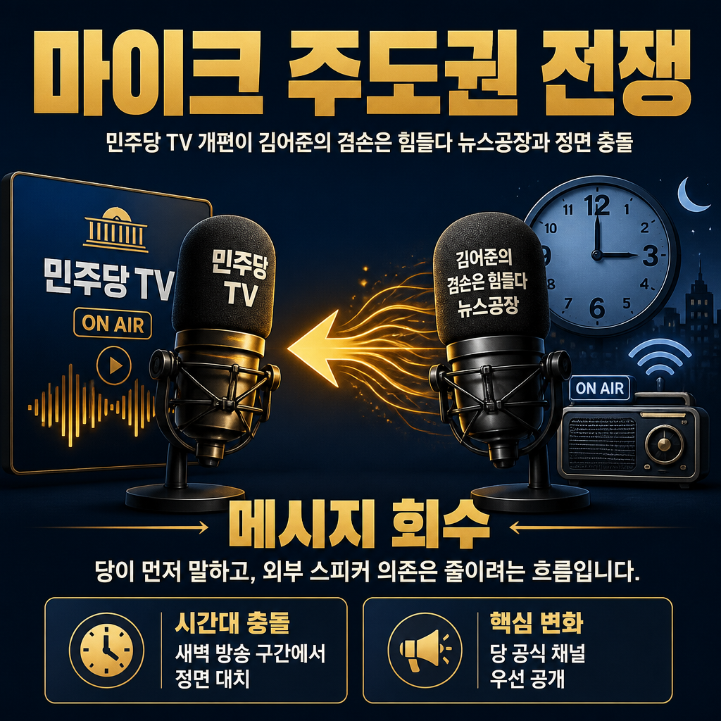 마이크 주도권 전쟁