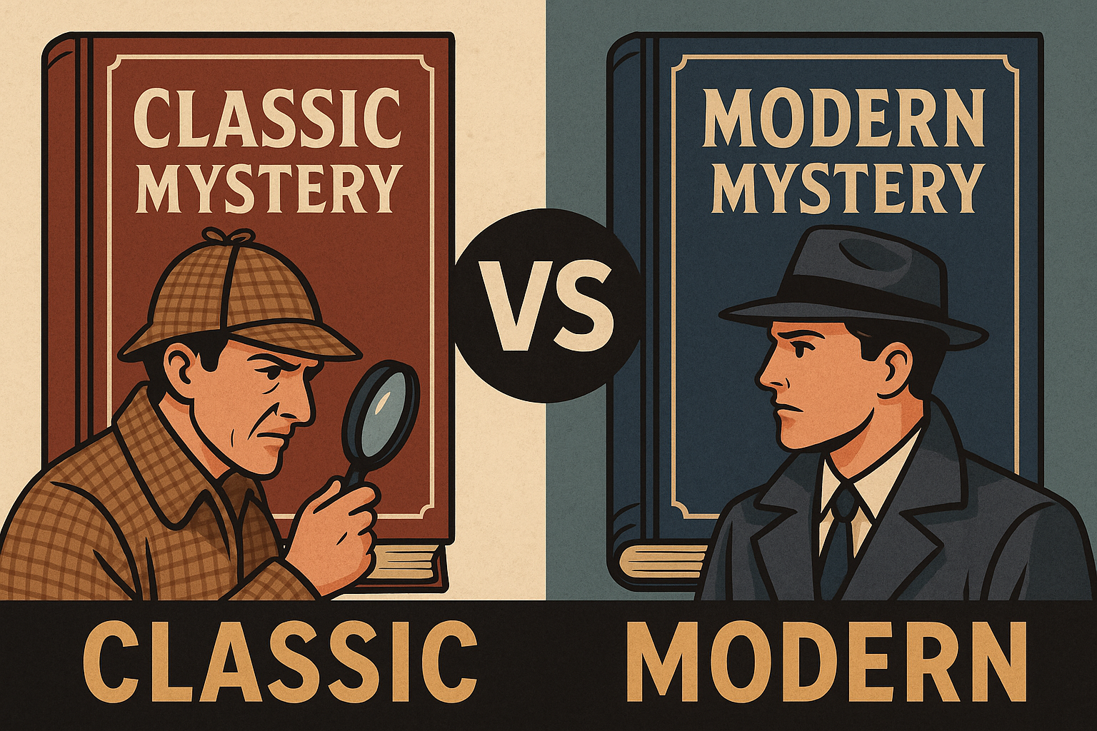 고전과 현대 추리소설 차이 (작가, 구성, 변화)