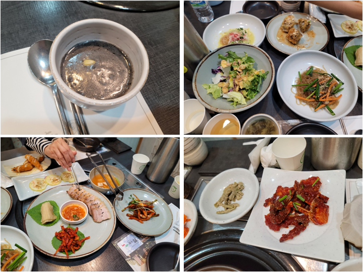 마실정식 메뉴들