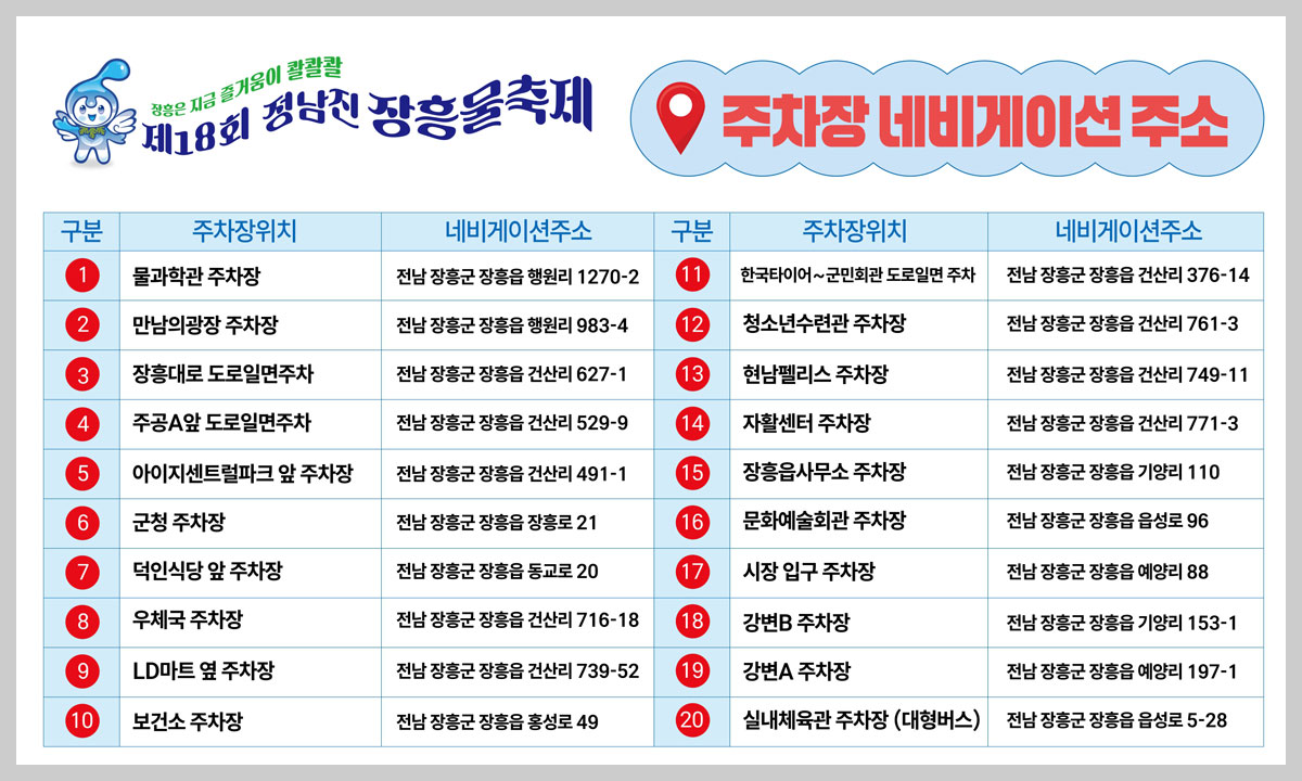 장흥물축제