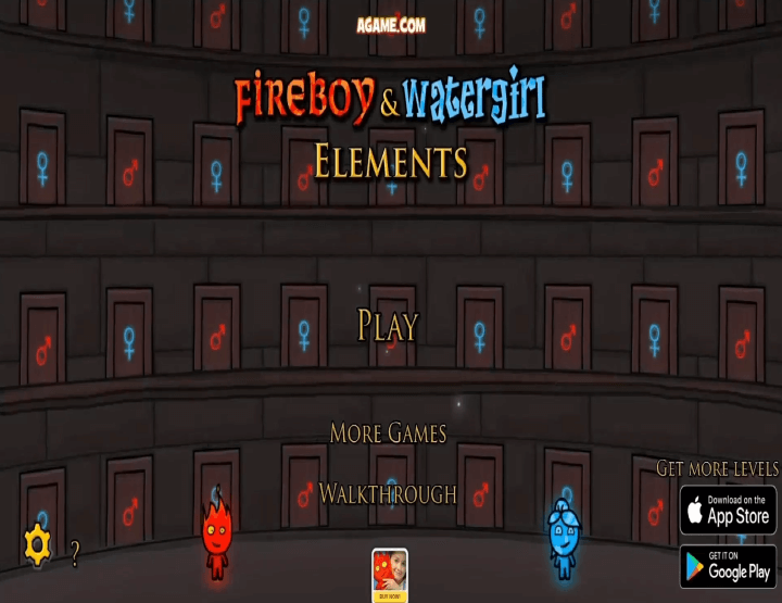 파이어보이-앤-워터걸-엘레먼트-메인-화면