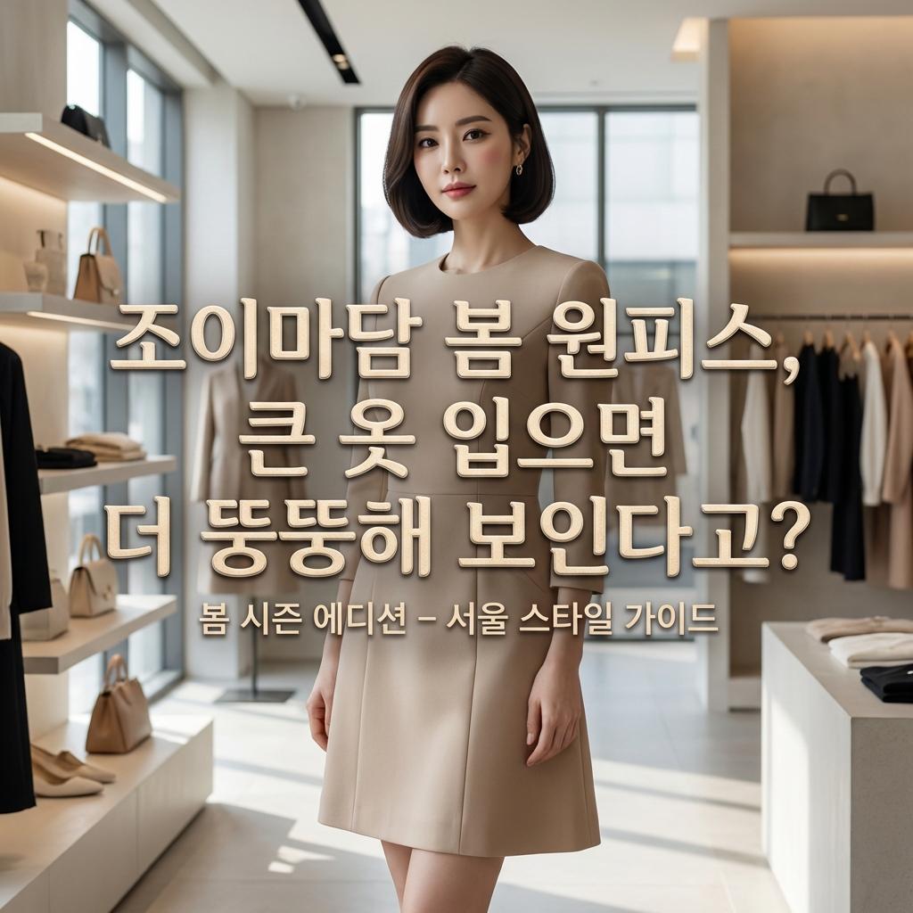 조이마담 봄 원피스 5060 결혼식 하객룩 뱃살 팔뚝살 완벽 커버하고 우아한 실루엣 완성하는 법