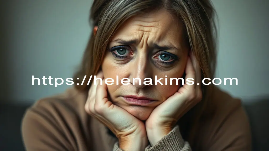 스트레스와 수면 부족으로 괴로워 하는 여성의 모습