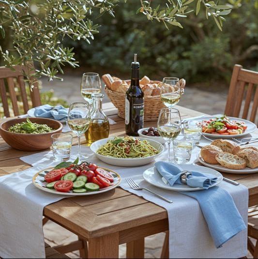 이명 증상에 좋은 지중해 식단 사진