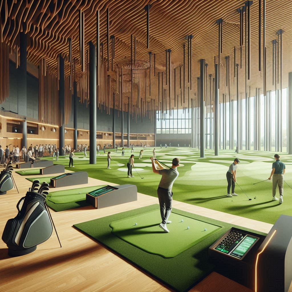 실내골프연습장 배경