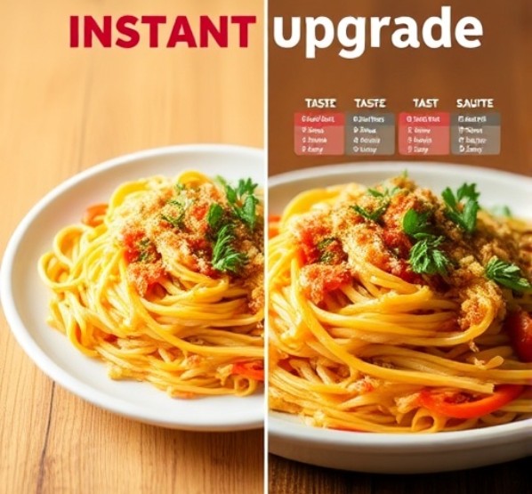 인스턴트 업그레이드 비교 (재료추가, 조리법, 맛차이)