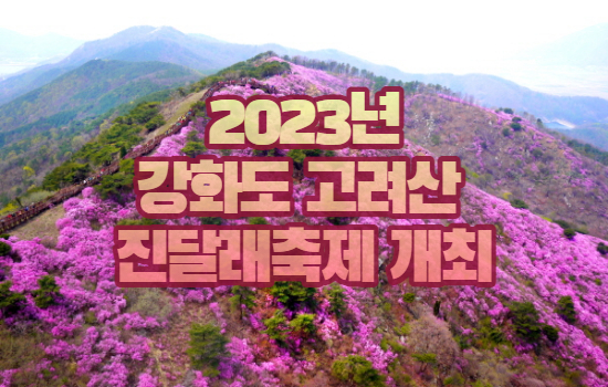 강화 고려산 진달래 축제 개최