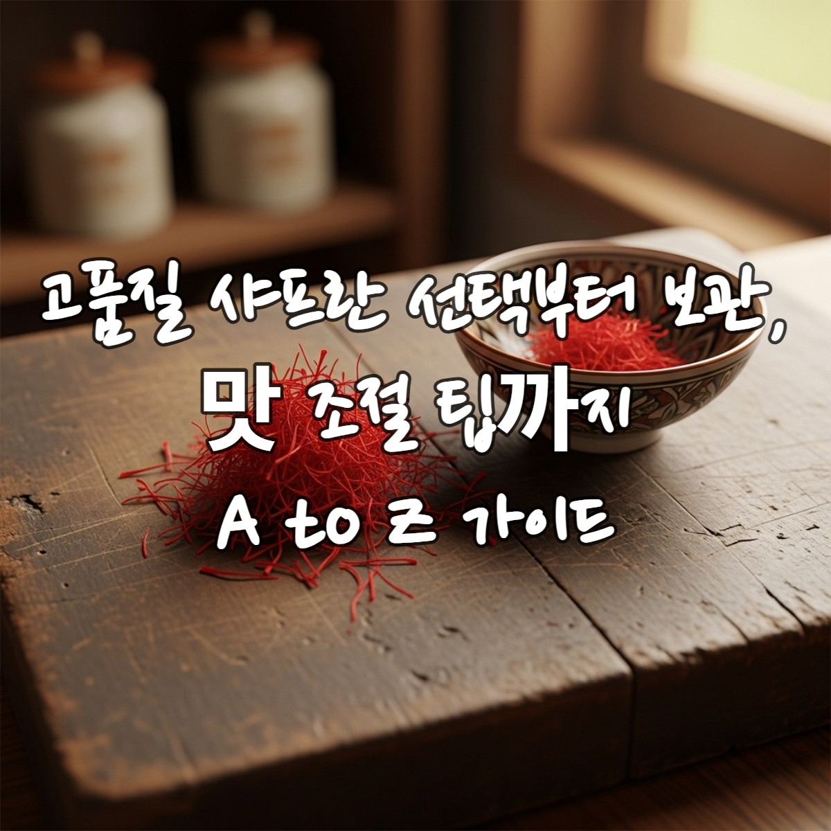 고급 샤프란 꽃잎과 암술, 섬세하게 놓인 샤프란 실타래가 담긴 아름다운 정물 사진.