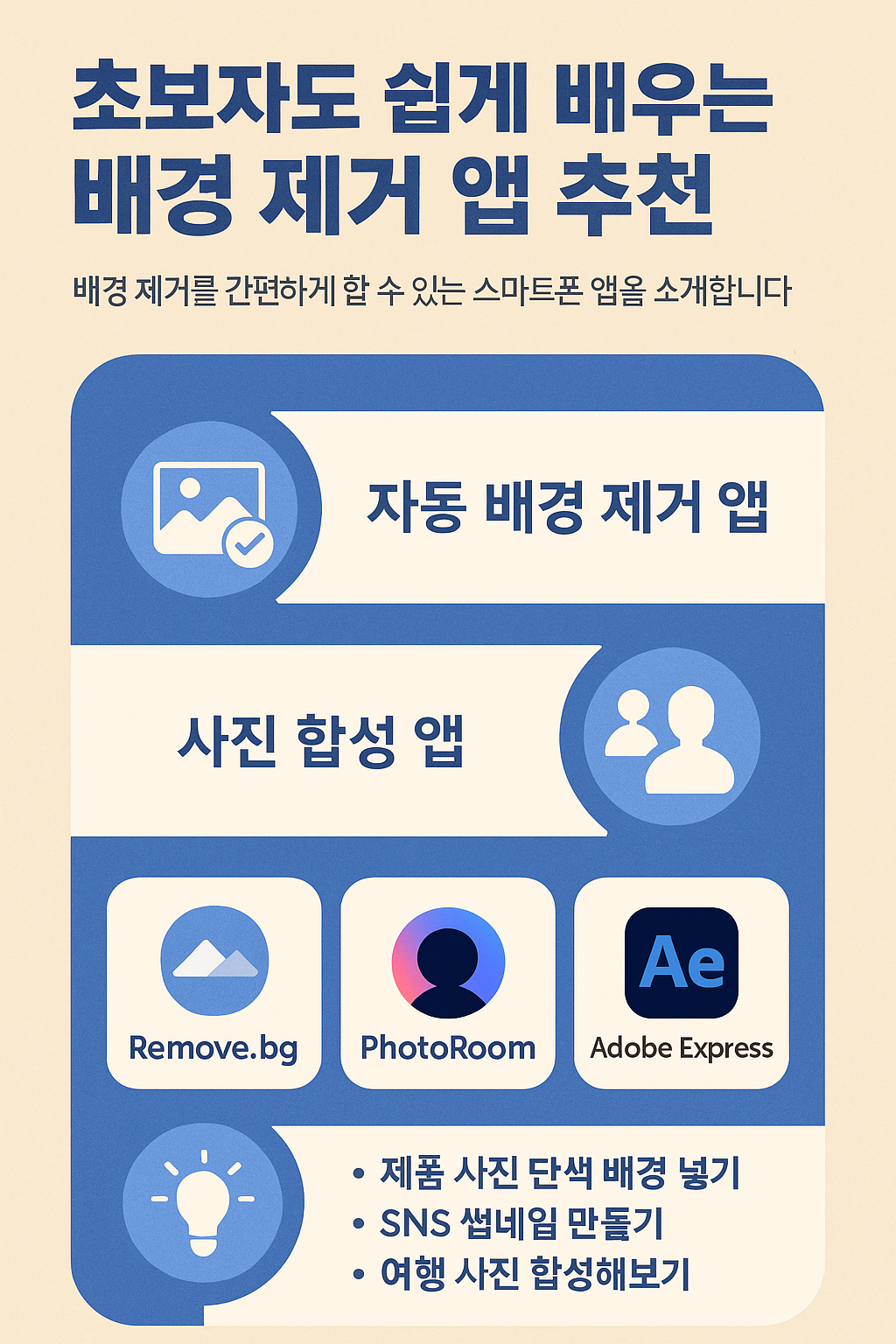 초보자도 쉽게 배우는 배경 제거 앱 추천