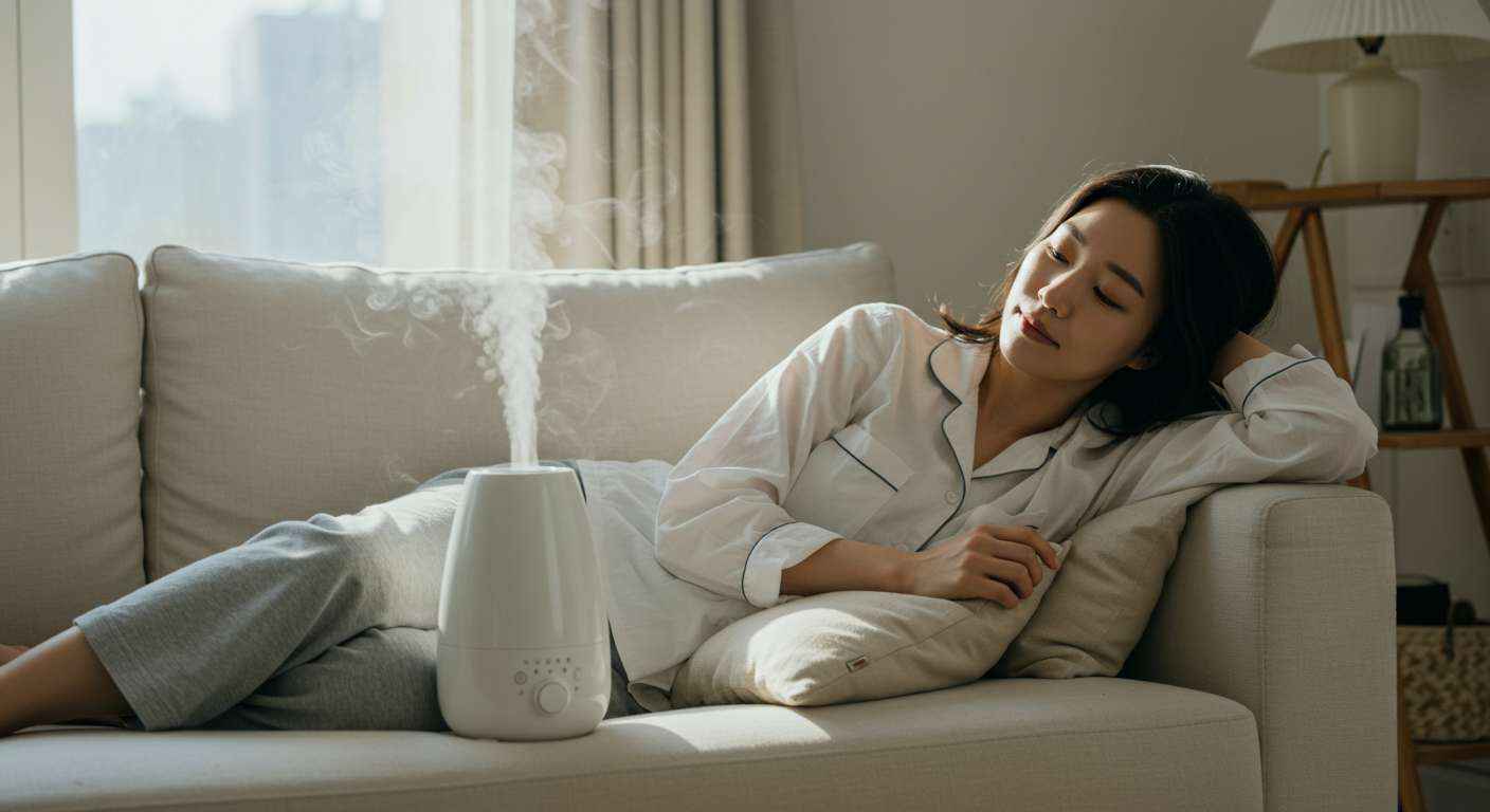 가습기의 올바른 사용 모습