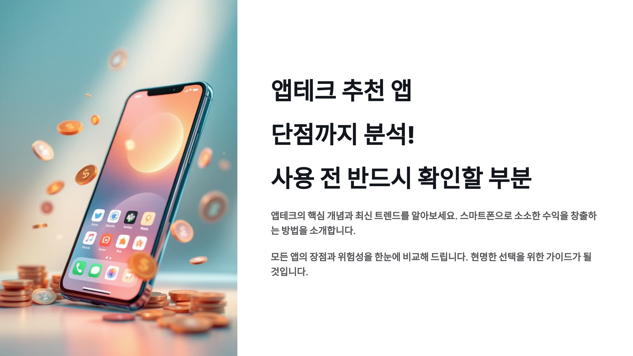 앱테크 추천 앱 단점까지 분석! 사용 전 반드시 확인할 부분