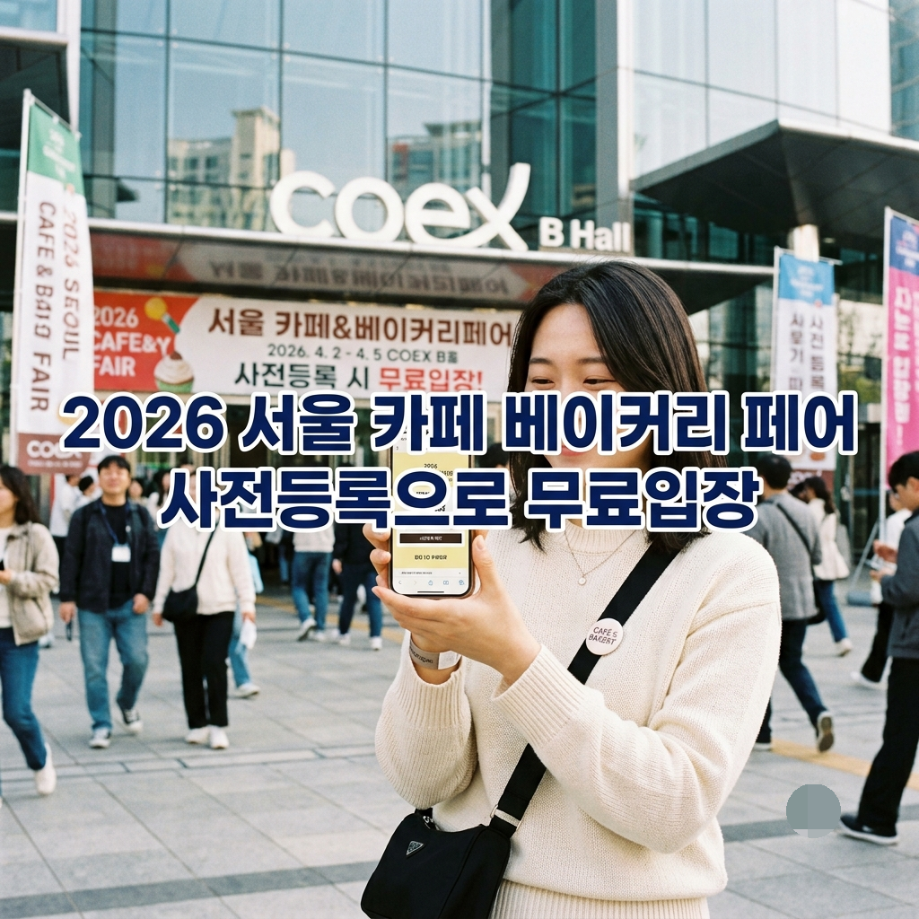 2026 서울 카페 베이커리 페어 사전등록으로 무료입장 신청하는 방법