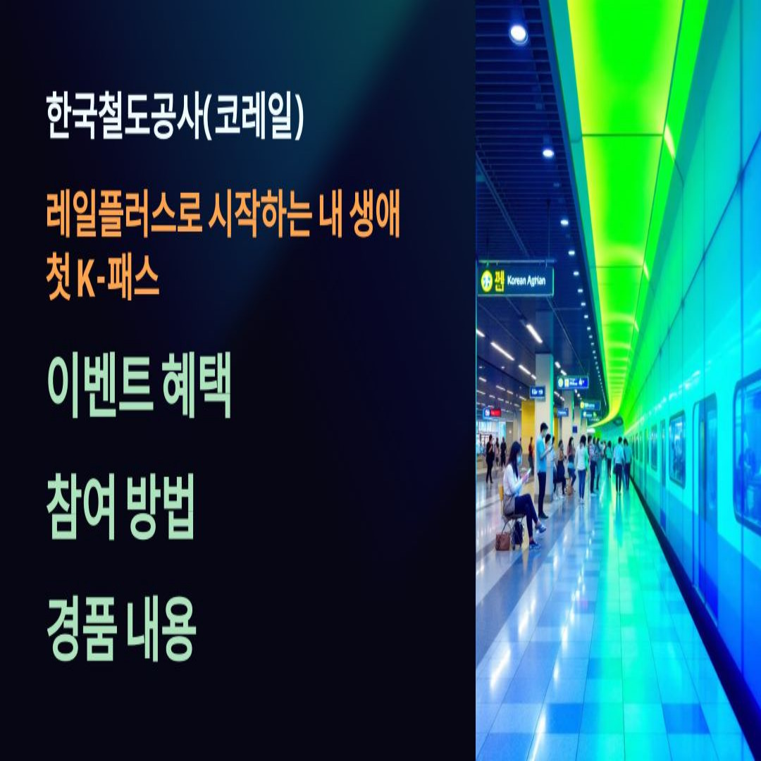 코레일 K-패스 이벤트 혜택, 참여 방법, 경품 내용