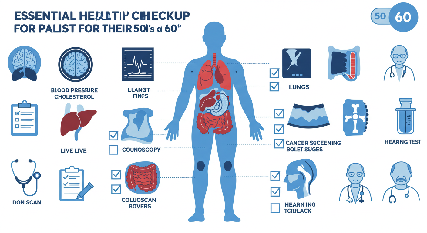 건강 검진 필수 체크 관련 그림