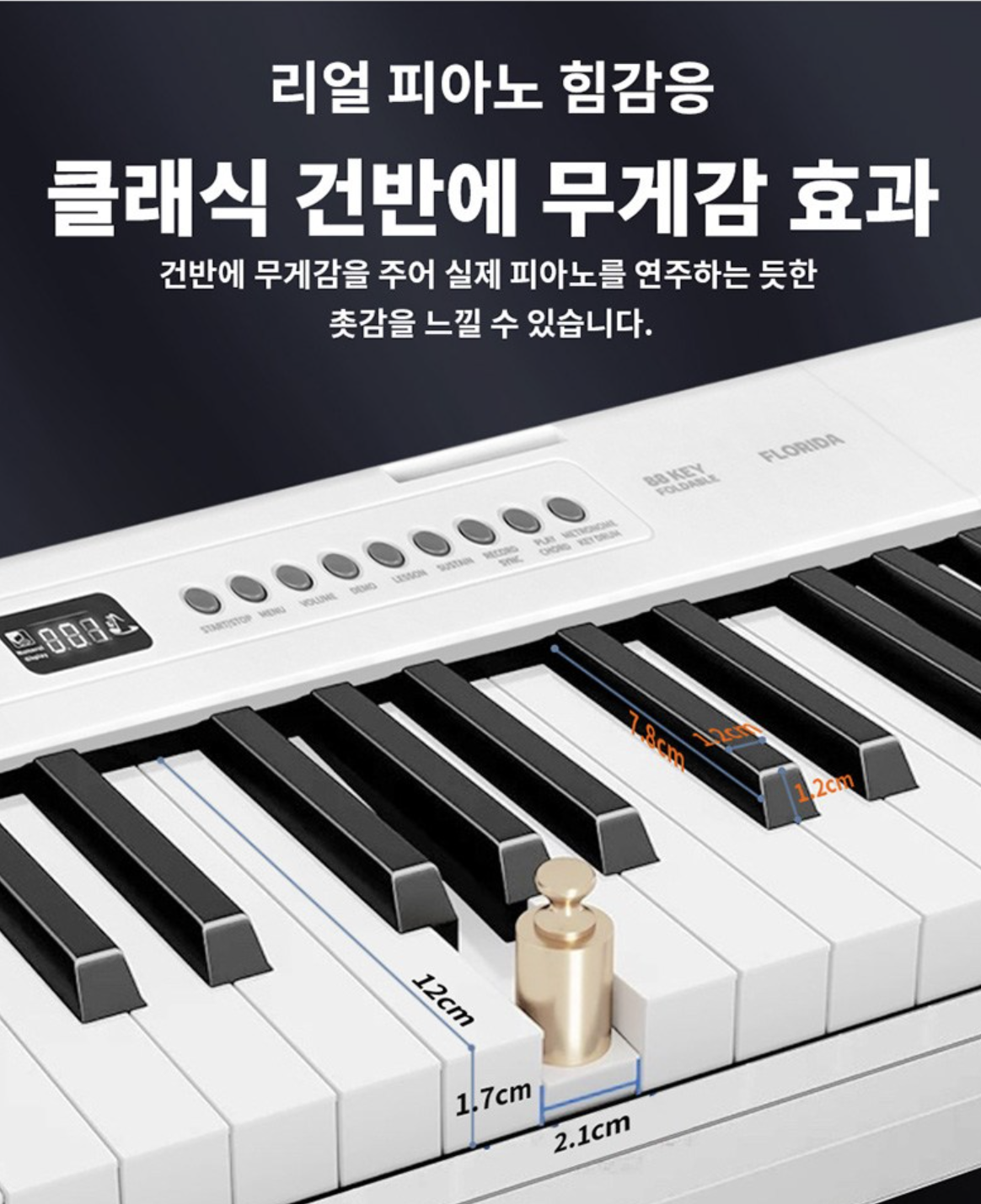 토이게이트 88건반 플로리다 접이식 전자 피아노 FLORIDA-W 후기｜스펙&middot;비교&middot;추천 이유