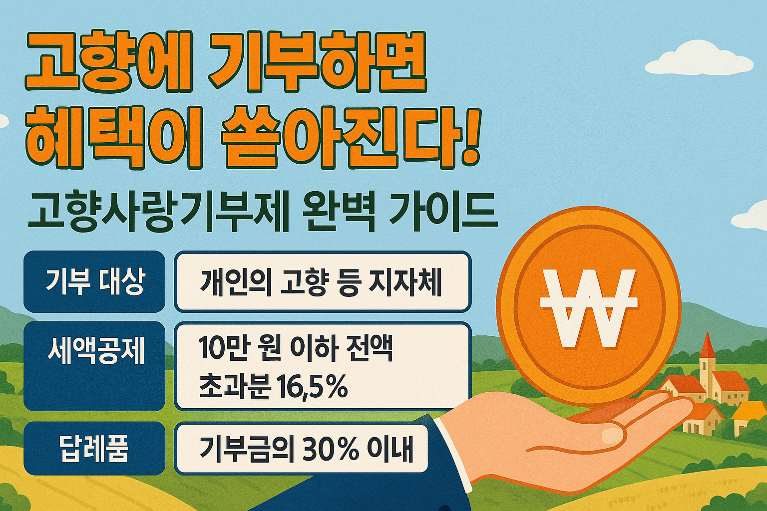 고향사랑기부제 완벽 가이드