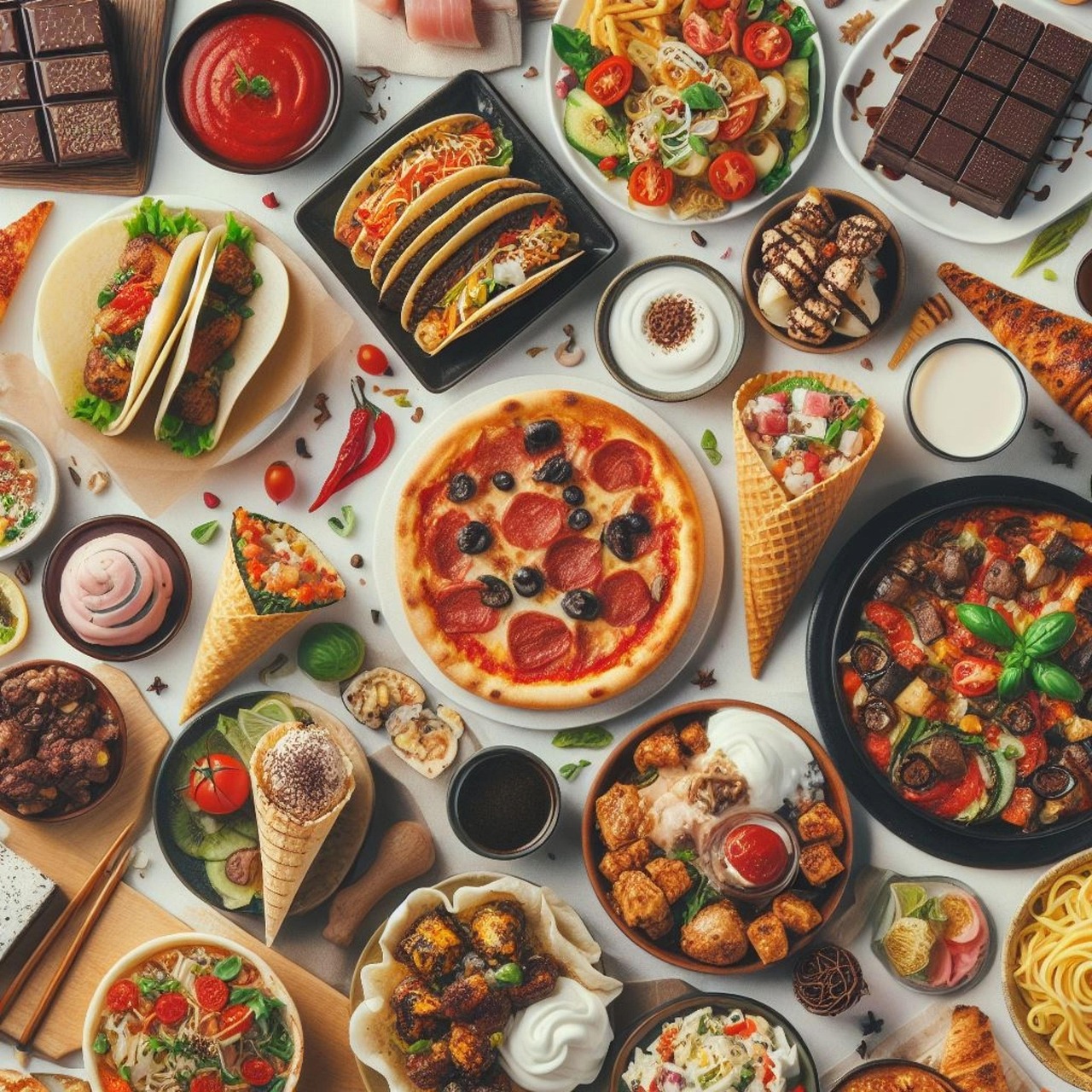 자극적인 맛, 식욕 관련 이미지