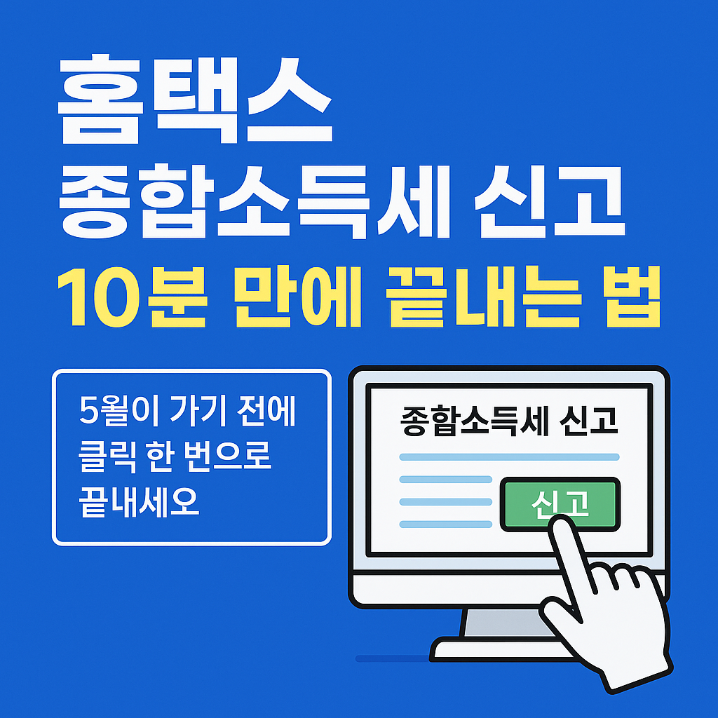 홈택스 종합소득세신고