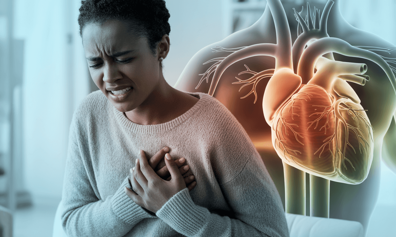 고혈압으로-인한-가슴-답답함-가슴을-잡고-아파하는-모습