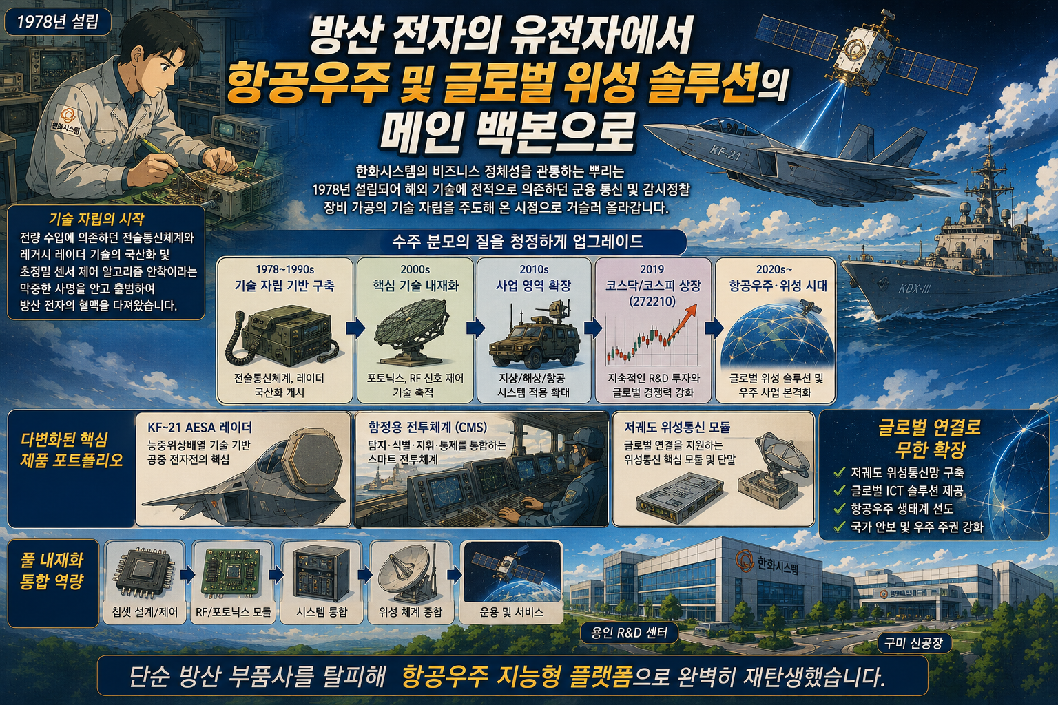 한화시스템 방산&middot;우주 기술 로드맵