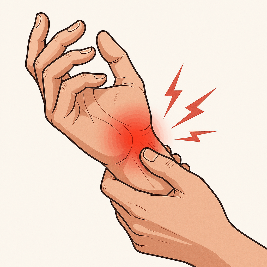 손목통증 부위별 정리