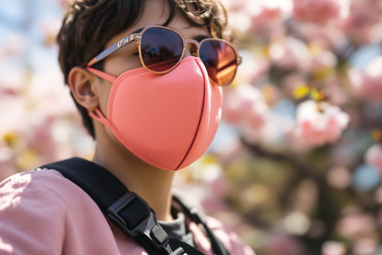 마스크 선글라스 착용