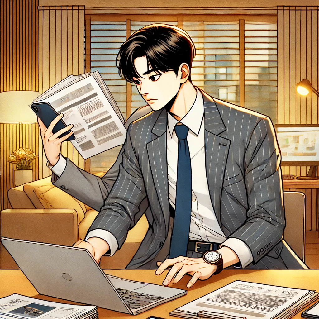 직장인투잡하는 모습