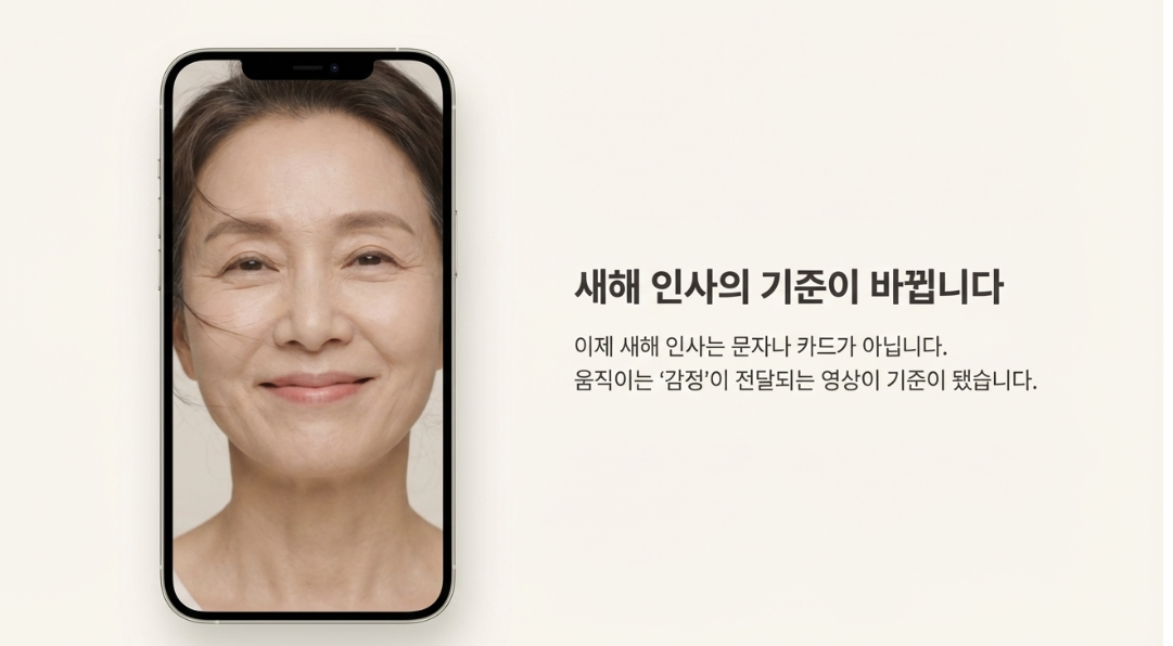 새해를 맞아 단순 텍스트 메시지 대신 AI 기술을 활용