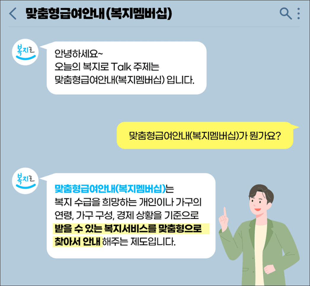 복지멤버십이란?(출처:한국사회보장정보원)
