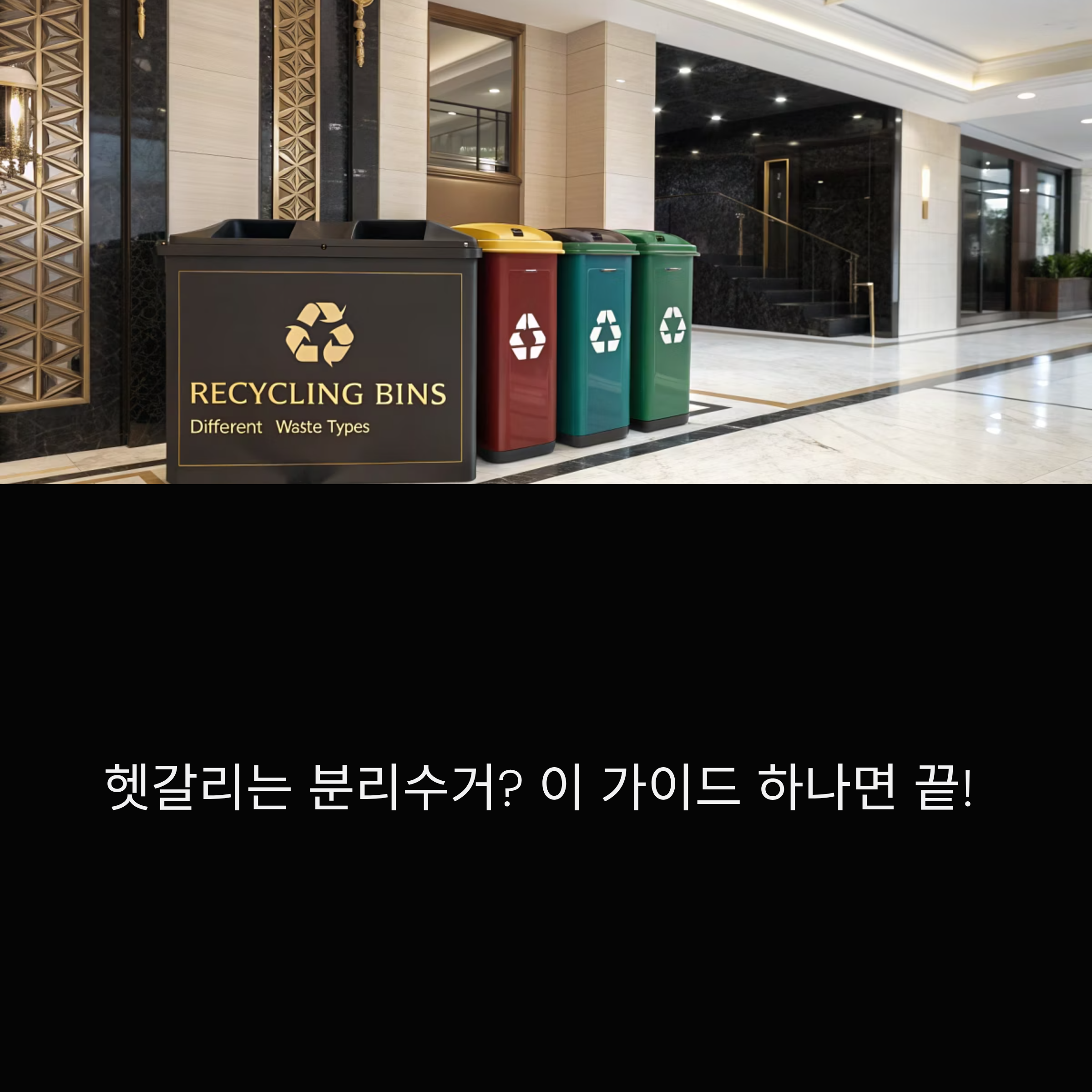 헷갈리는 분리수거? 이 가이드 하나면 끝!