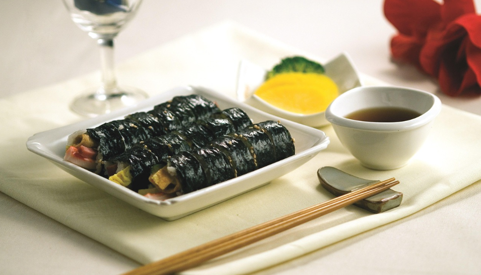 우엉김밥의 모습