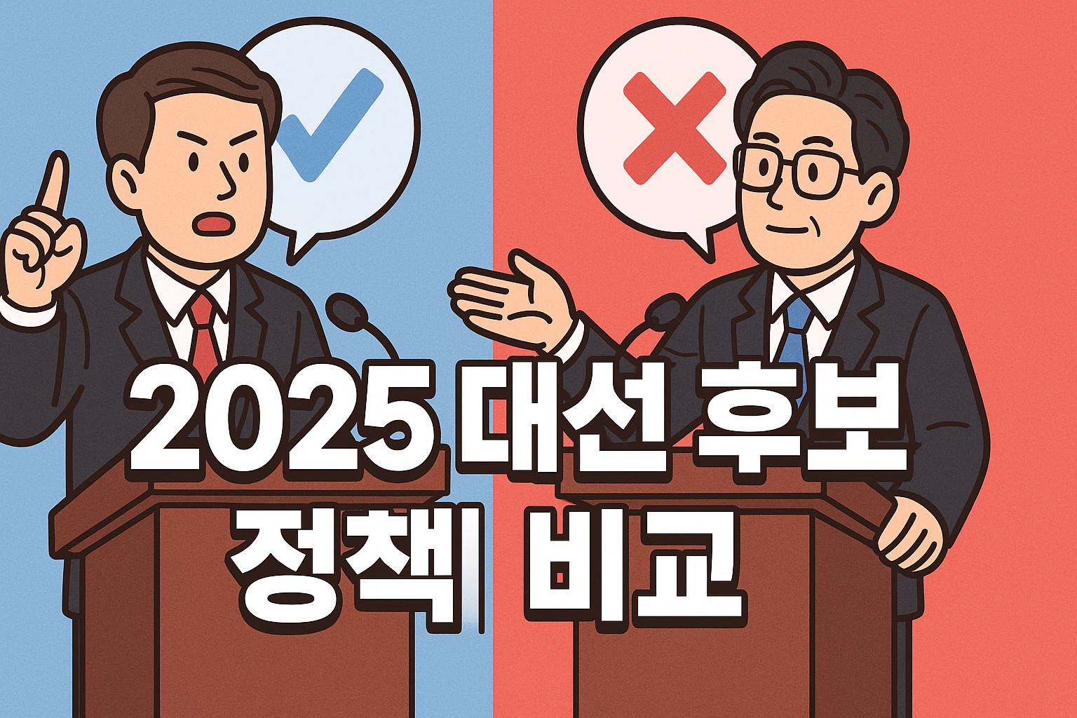2025 대선 후보 정책 비교