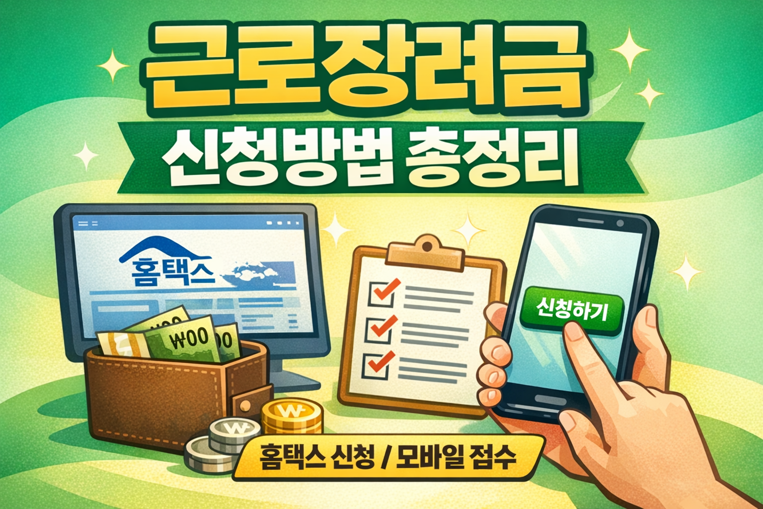 근로장려금 신청방법과 신청 절차 정리