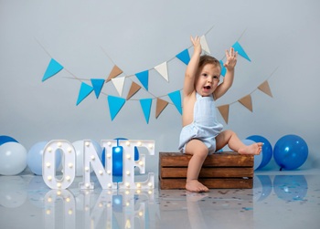 아기 스튜디오 촬영 돌 사진