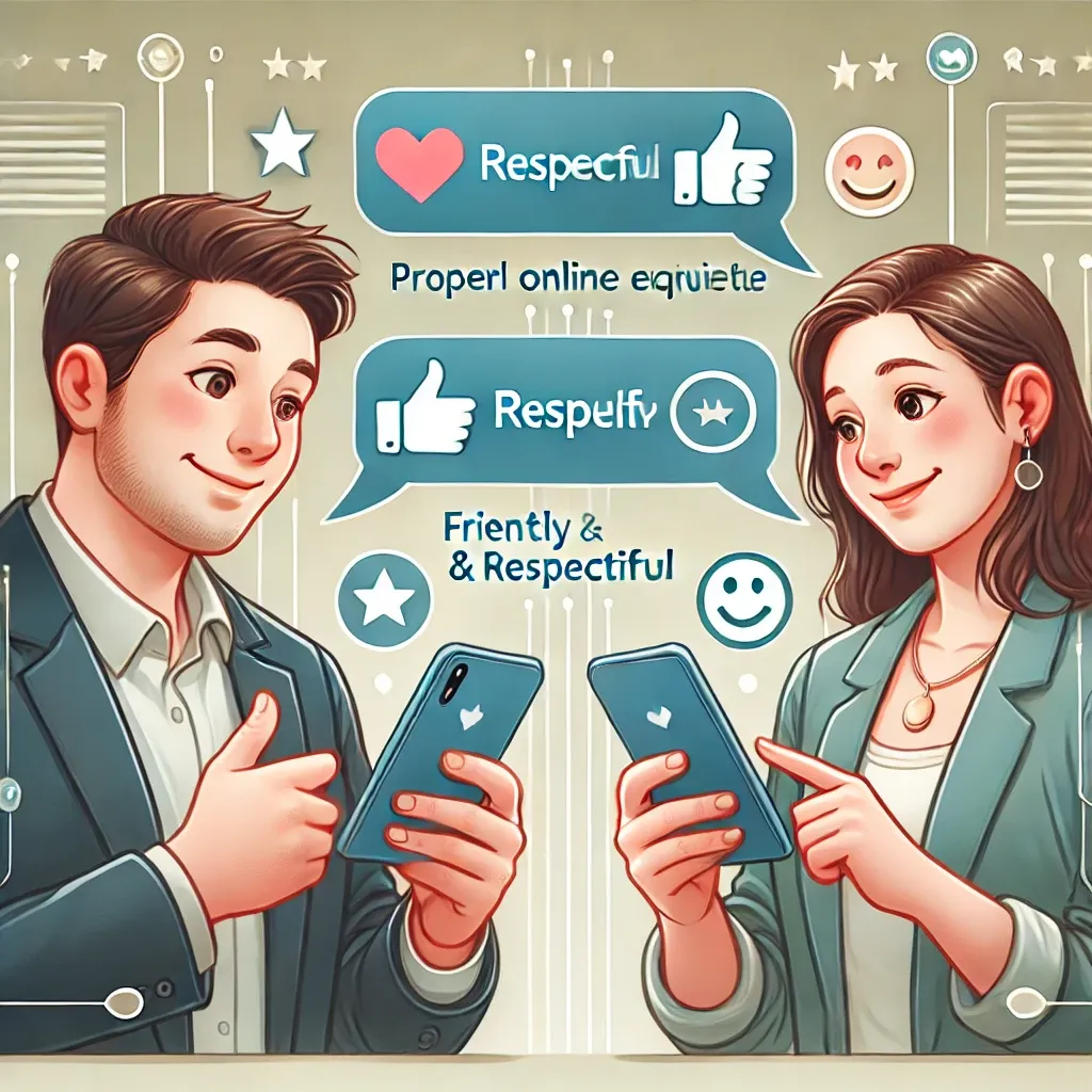 온라인 소통에서 긍정적인 대화 예절 강조