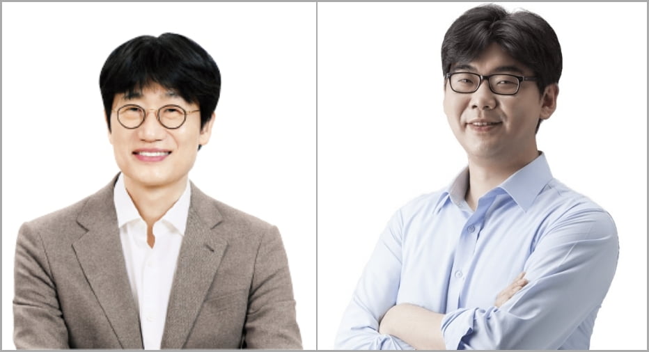 이해진 네이버 의장(왼쪽)과 송치형 두나무 회장.