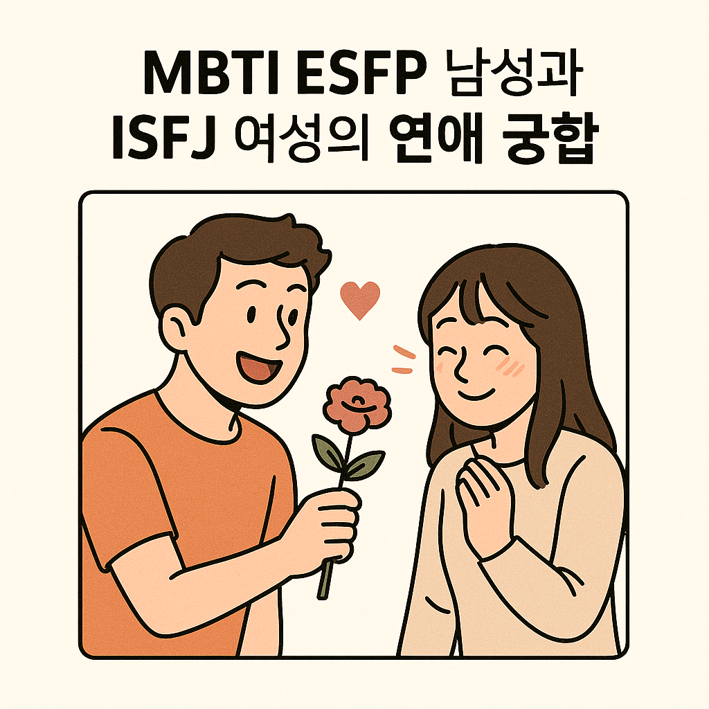남자 ESFP vs 여자 ISFJ, 다르지만 끌리는 이유와 연애 궁합 총정리