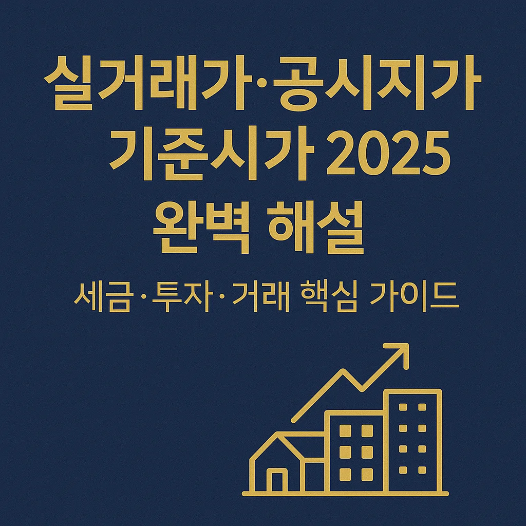 실거래가&middot;공시지가&middot;기준시가_2025_완벽_해설: 세금&middot;투자&middot;거래_핵심_가이드