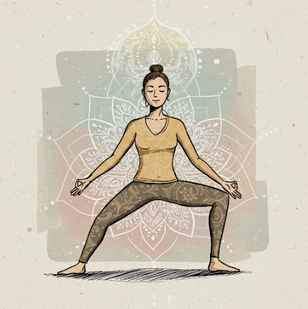 요가와 명상 그림