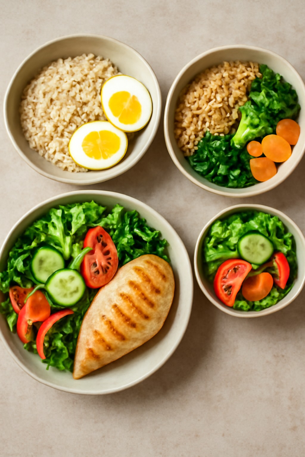 건강한 식단 모습