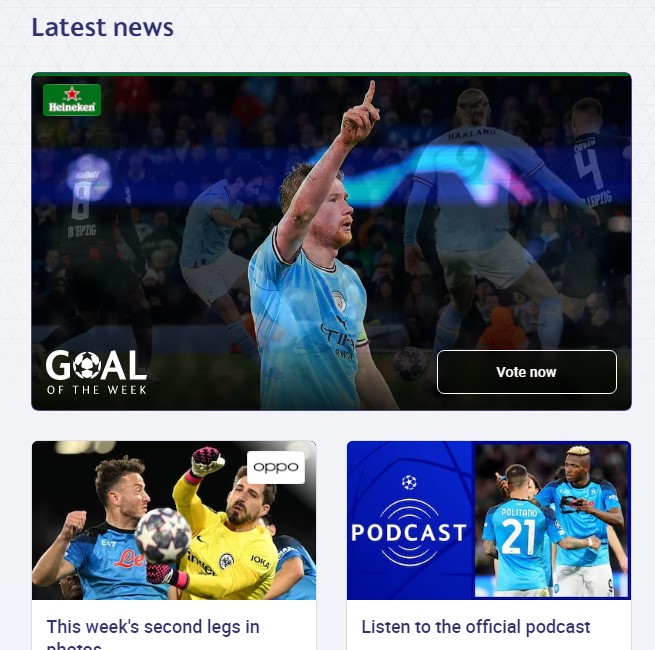 챔스 8강 대진표 일정