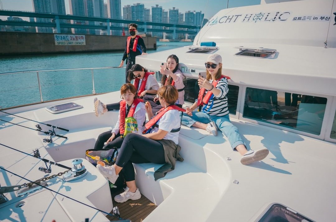 노는언니 부산 요트 박세리 한유미 해운대 광안리 마린시티 힐링 체험 파티 대여 가격 예약 정보