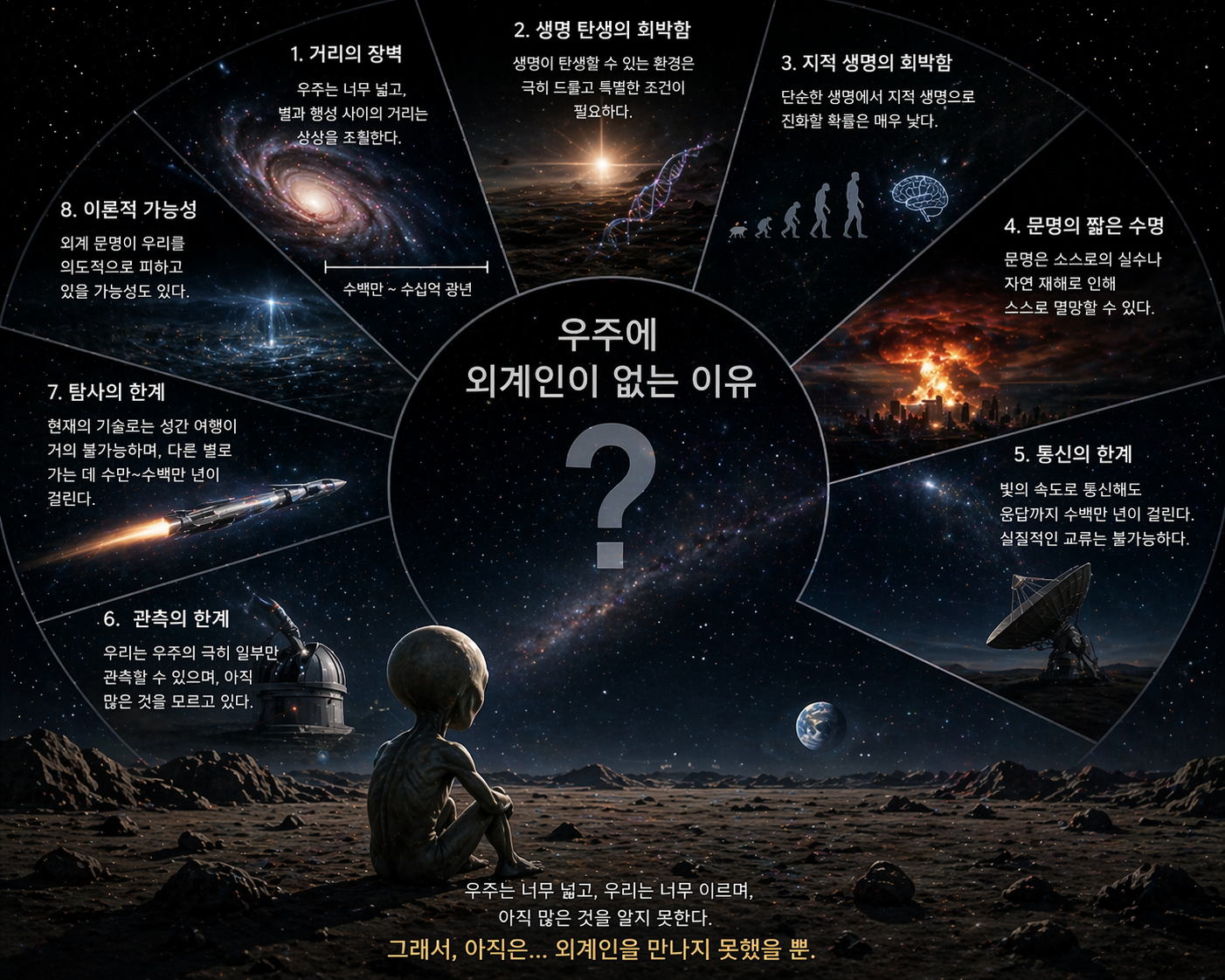 우주에 외계인이 없는 이유