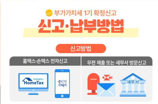 부가가치세 신고기간 납부세액 환급금 조회하기!