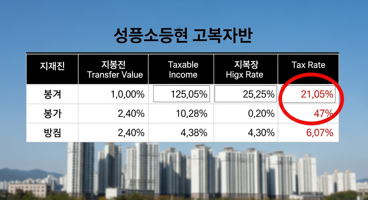 주택 양도소득세율 세율표