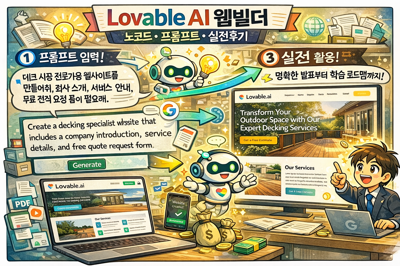 lovable로 웹사이트 구축